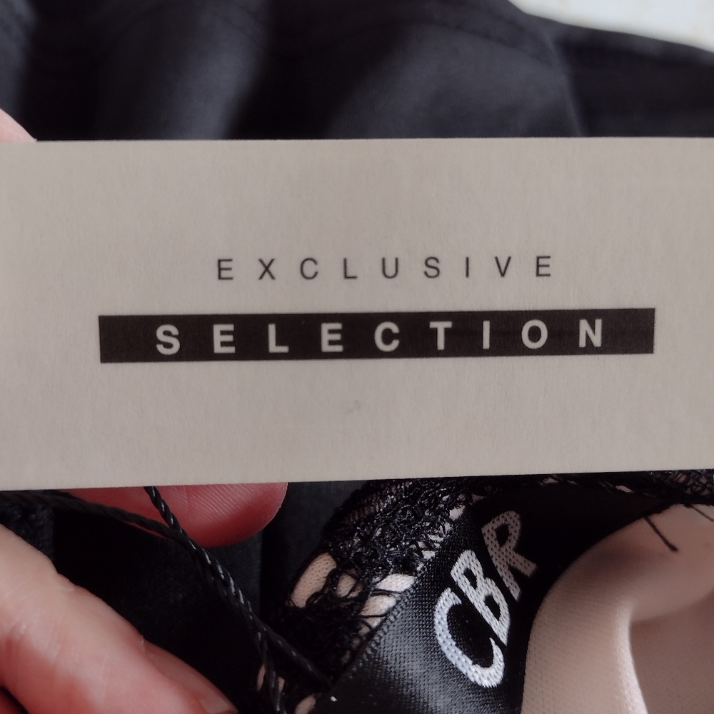 CBR Exclusive Selection sleeveless zip back black dress. Lace top NWT. L… - Picture 7 of 12
